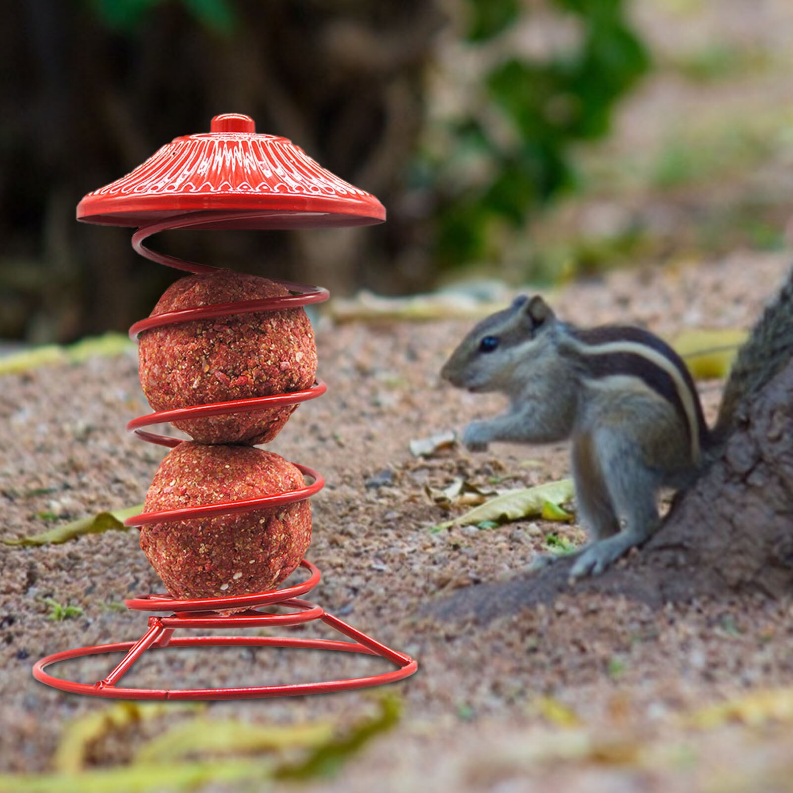 Wild Bird Feeder Hanging Automatic Bird Feeder Outdoor Easy To Carry Pet Fat Ball Bird Feeders Bird Dry Food