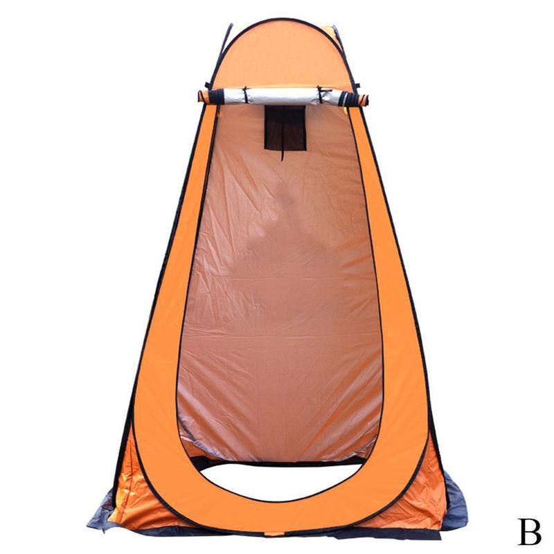 Al aire libre ducha inodoro carpa baño cambiar de habitación de 1.2X1.2X1.9m tienda playa baño privacidad: Naranja
