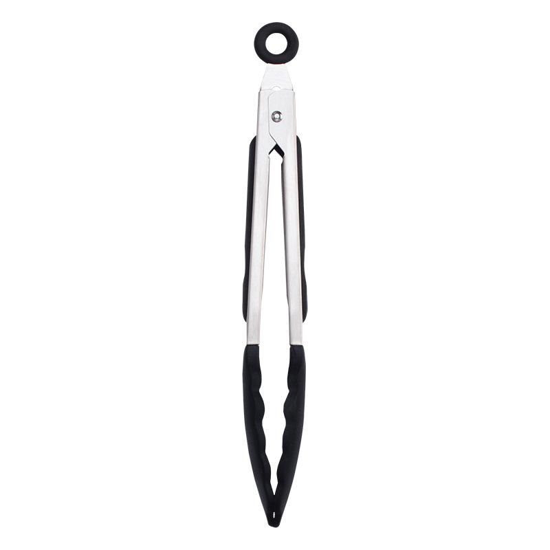 Justdolife-Pinza de cocina de silicona para alimentos utensilios resistentes al calor, pinzas para cocinar, accesorios, utensilios para servir ensalada y barbacoa