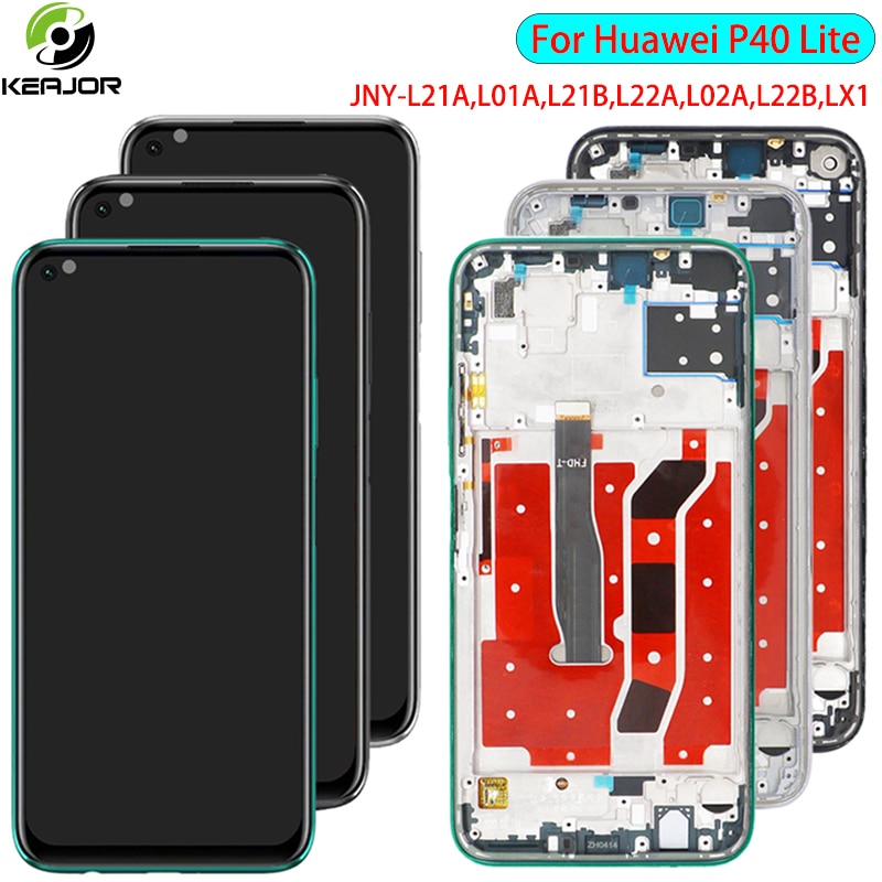 Display Voor Huawei P40 Lite Lcd-scherm + Touch Screen Fhd Digitizer Panel Accessoire Vervanging Voor Huawei P 40 P40 lite Screen