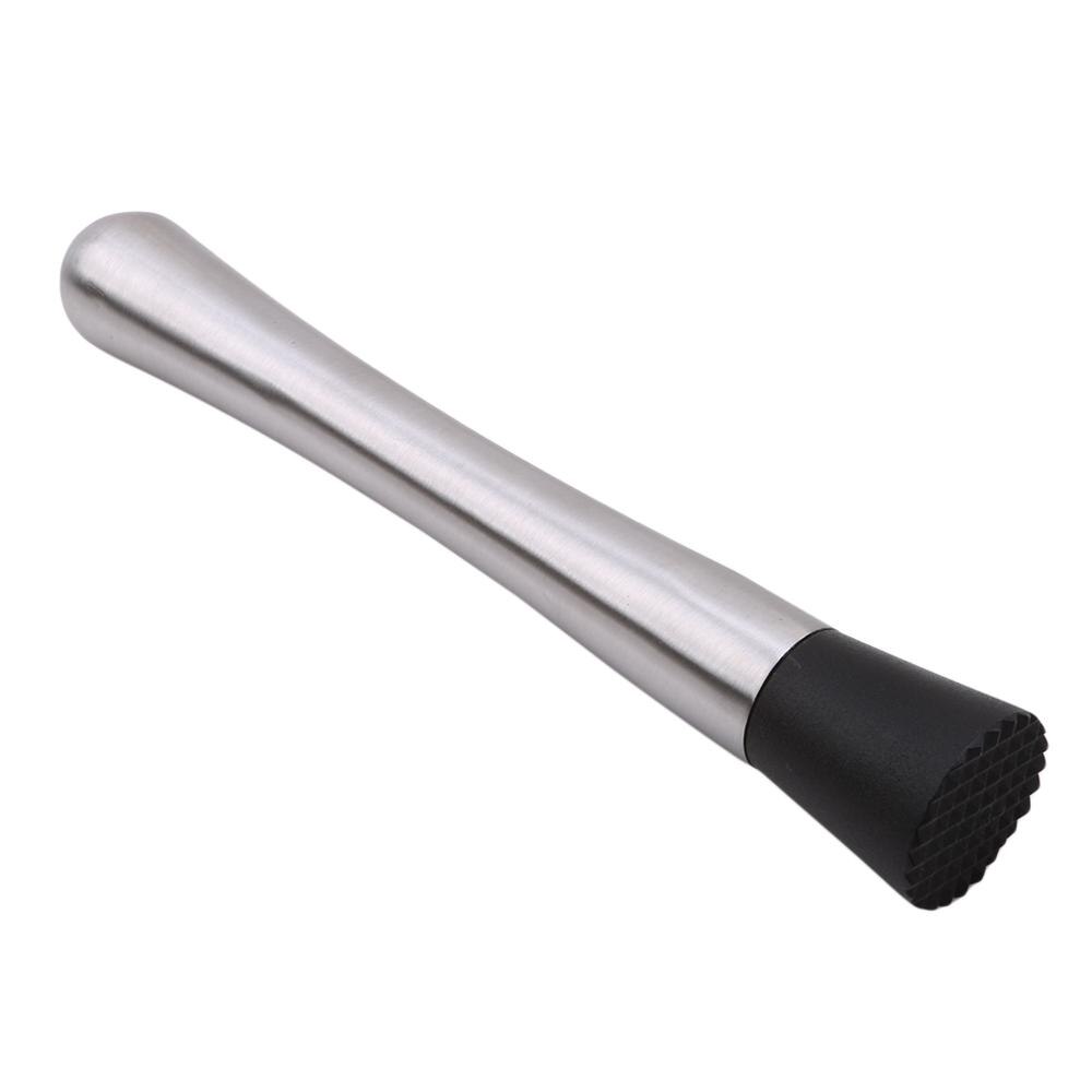 Useful Cocktail Muddler Barware Mojito Cocktail Stainless Steel Bar Mixer DIY Drink Fruit Muddler Crushed Ice Barware Bar Tool: Default Title
