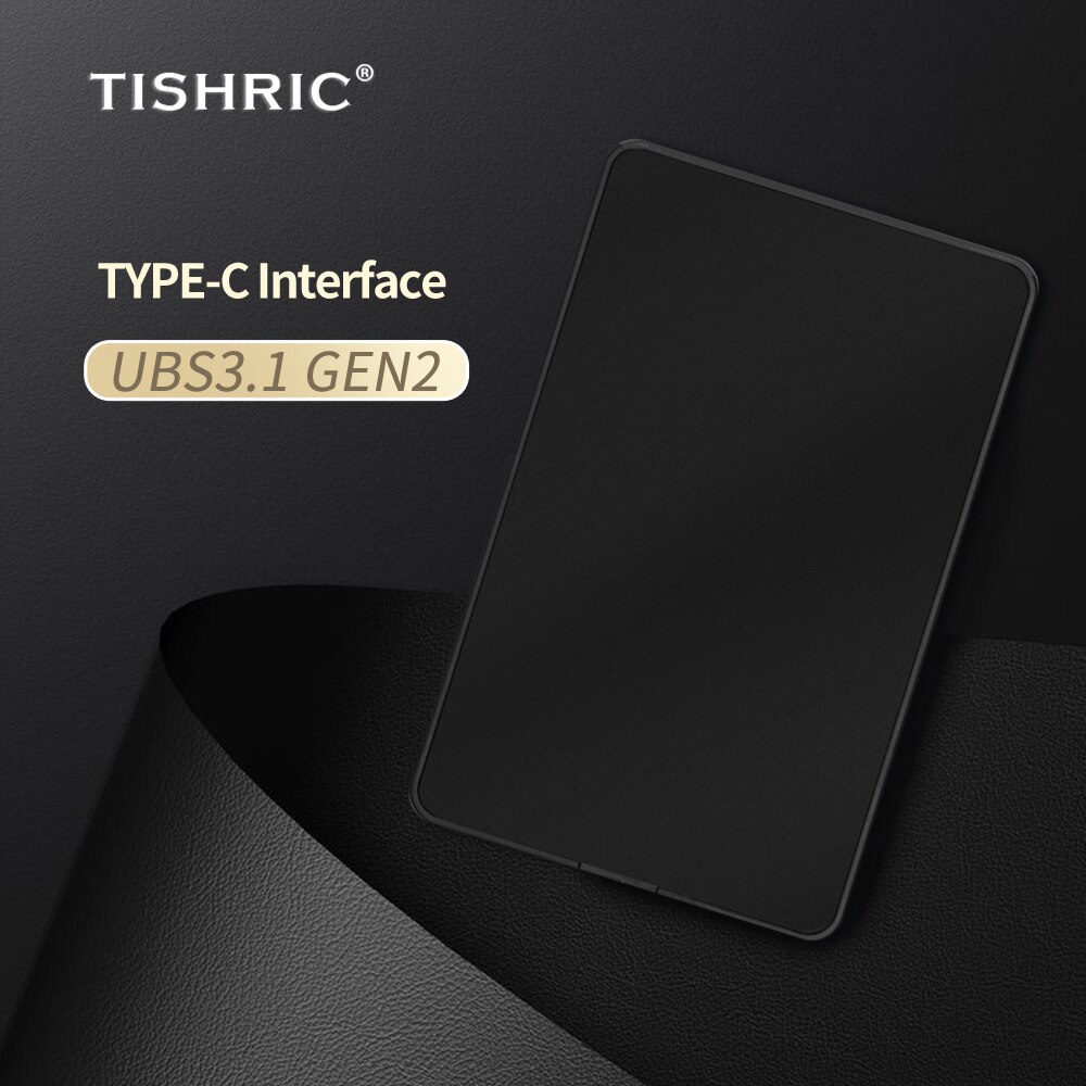 TISHRIC 2.5 HDD Case SATA To USB 3.1 Type C External Hard Drive Case For Hard Drive Hard Drive Box Hdd Enclosure