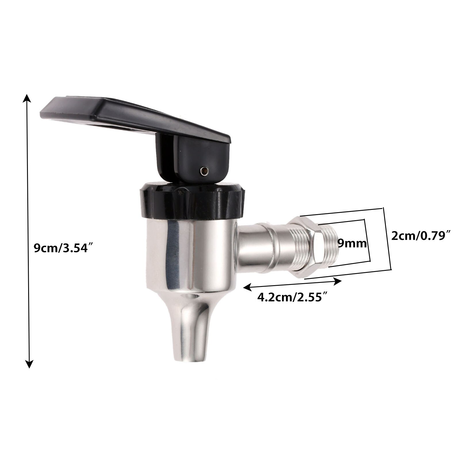 1Pc Tea Water Beverage Tap Faucet Stainless Steel+Plastic Drinks Dispenser Spigot for Juice/Coffee Machine Beer Wine Barrel Tap
