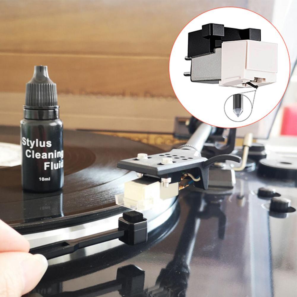 Vinyl Record Needle Solution Cleaner Carbon Fiber Cleaning Brush Anti-static Dust-proof Cleaning Fluid Record Player Clean Kit