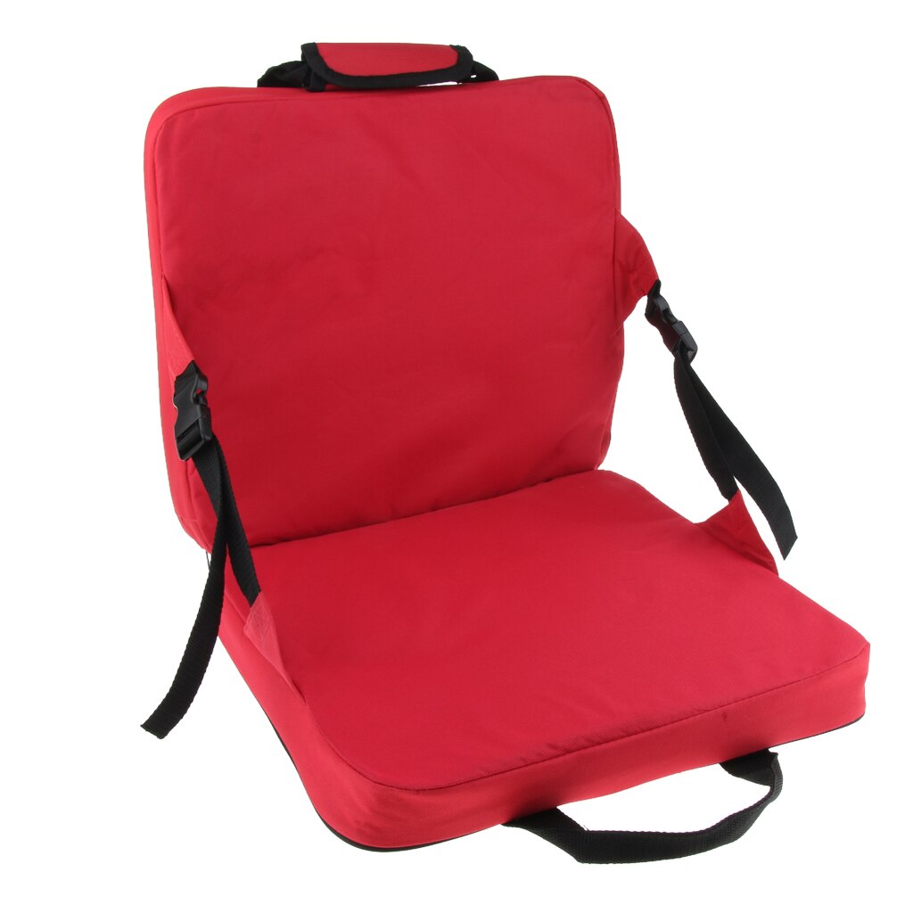 Rocking Chair Pad Set Seat and Seatback Cushions Sun Seat Padding Outdoor Camping Picnic Park: red