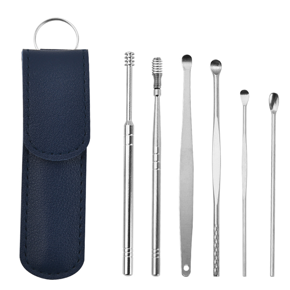 6 Stks/set Oor Pick Schoner Oor Schoner Lepel Care Ear Clean Tool Wax Removal Tool Earpick Sticks Oor Pick Schoonmaken: B