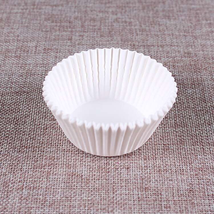 100pcs Pure White Cupcake Paper Liners Muffin Cases Cup Cake Baking Egg Tarts Tray Kitchen Accessories Pastry Decorating Tools