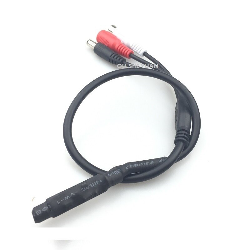 Nadzór CCTV mikrofon RCA mikrofon monitor dźwięku odbiór dźwięku