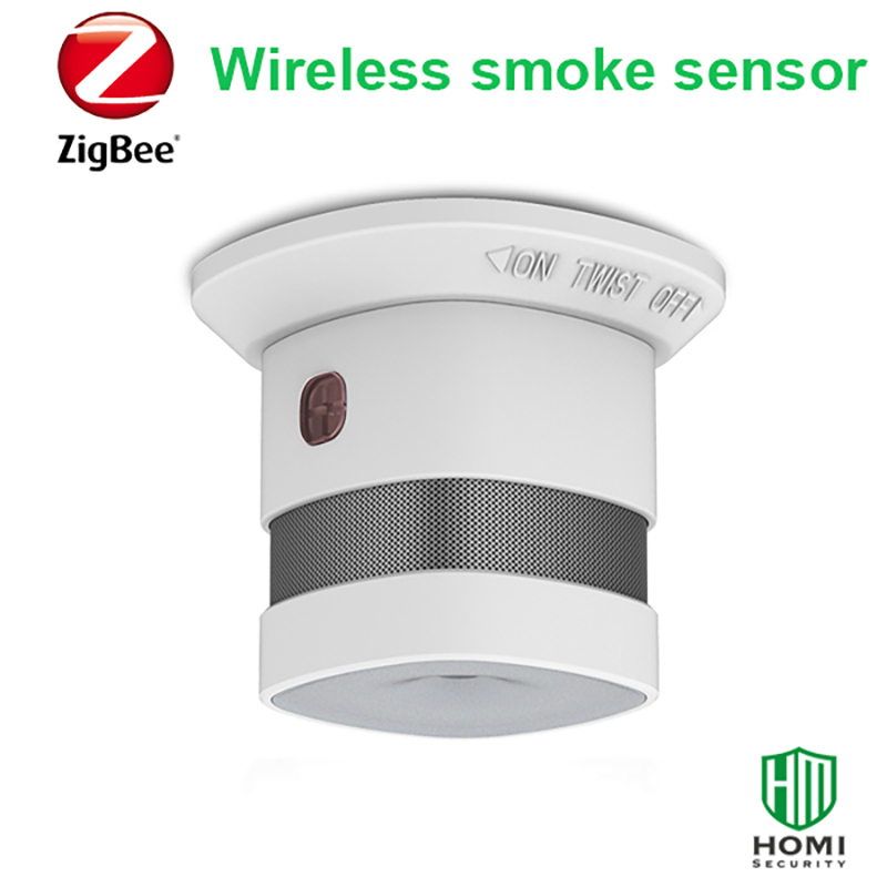 Zigbee Smoke Detector 85dB Siren 5 Years Battery Fire Alarm Smoke Sensor Working ICS-2000, Zigbee2mqt Domoticz,deConz