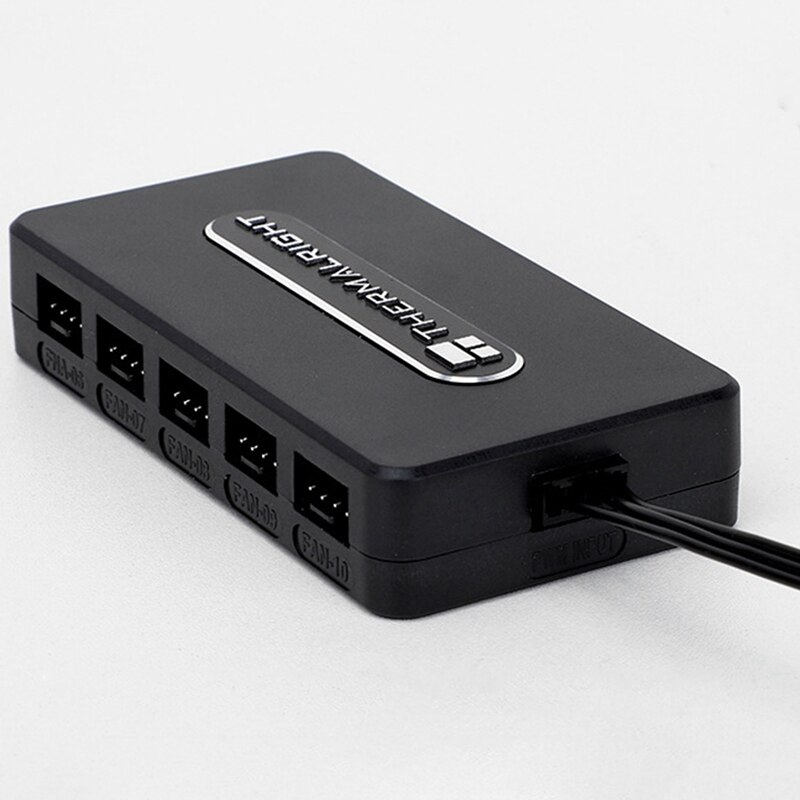 Thermalright Fan Hub, PC Case Fan Controller 4-Pin, Ventilation Controller CPU Fan Distributor (PWM)