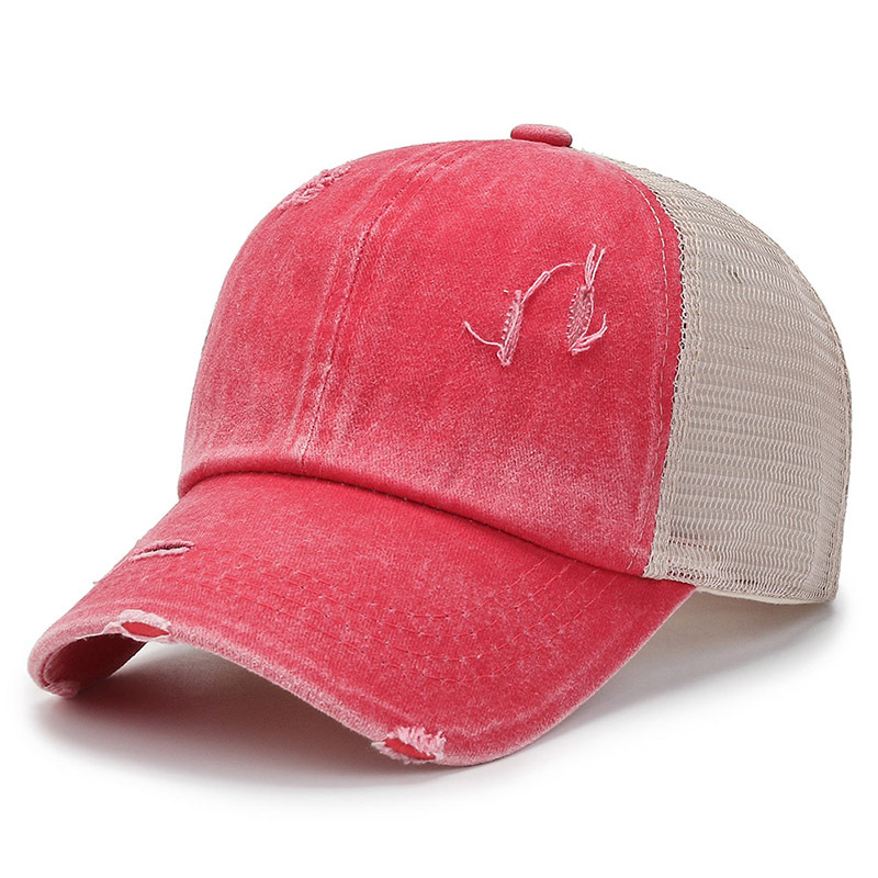 Gorra de béisbol de malla negra para mujer, sombrero de camionero, Snapback Vintage, tamaño ajustable