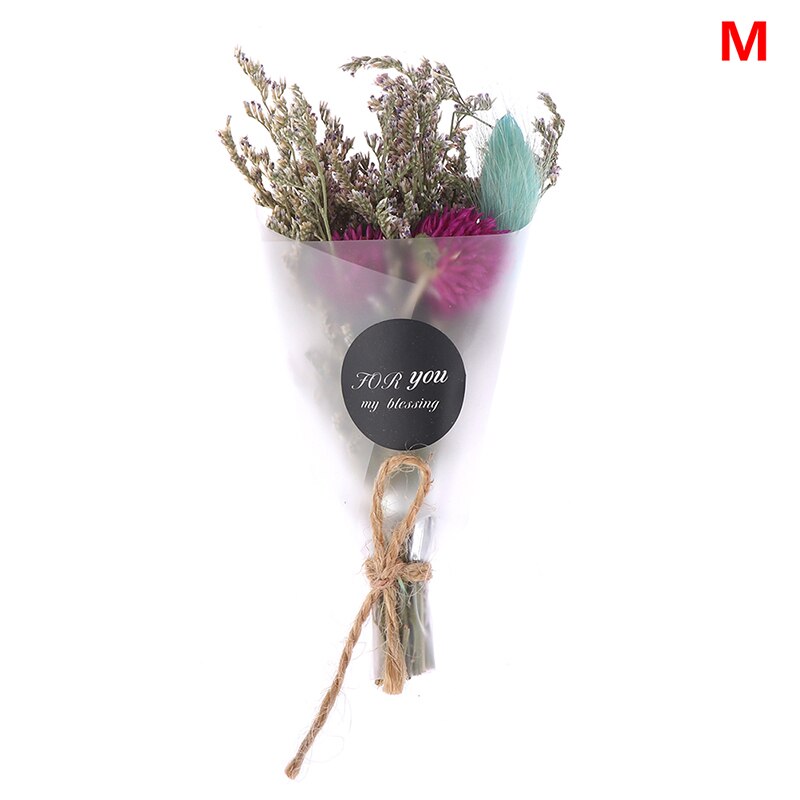 Tør blomst kunstigt krystalgræs til valentinsdag indretning mini buket gør det selv piger tørrede blomster fotografi rekvisit: M
