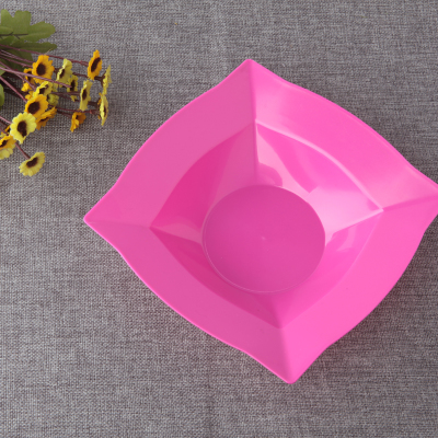 6/sets plastic fruit platen westerse salade platen effen fruitschaal partijen banketten westerse voedsel platen.: 004