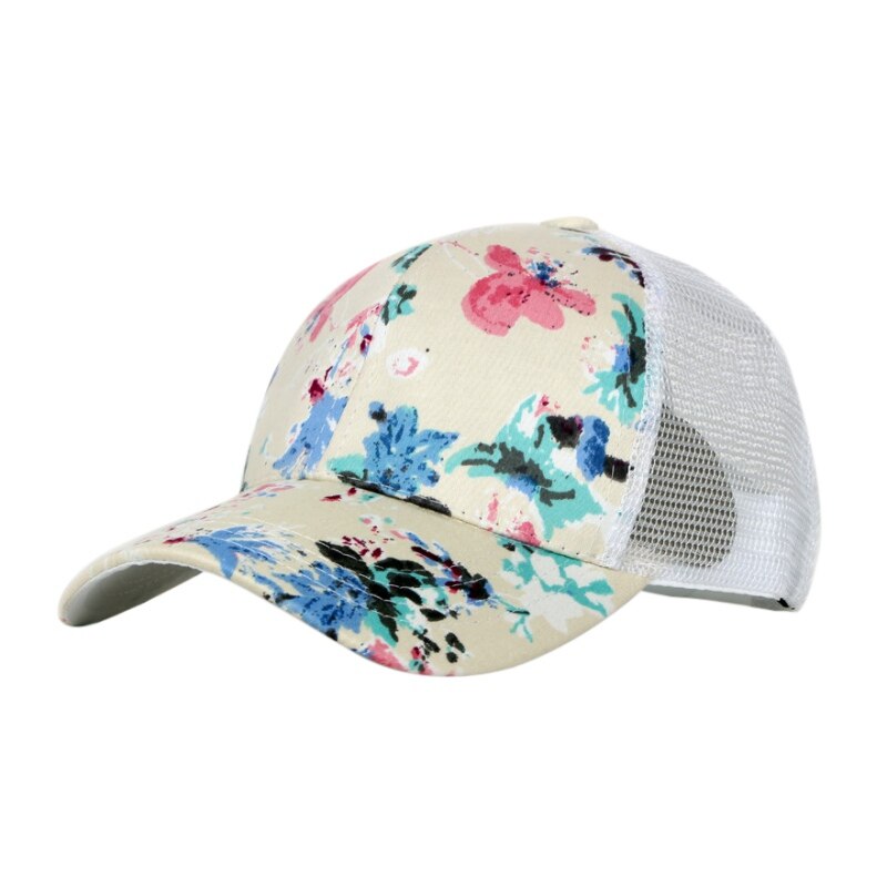 Bloem Gedrukt Golf Hoed Vrouwen Snapback Cap Running Tennis Cap Bloemen Casquette Terugschieten Cap Gorras Mannen Sport Hoed: A