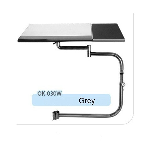 OK-030W Multifunctional Full Motion Chair Clamping Keyboard Support Laptop Holder Mouse Pad for Comfortable Office and Game