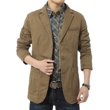 Costume masculin pour hommes, veste en coton coupe cintrée, collection directe, ABZ28, collection blazers occasionnels, collection M-4XL