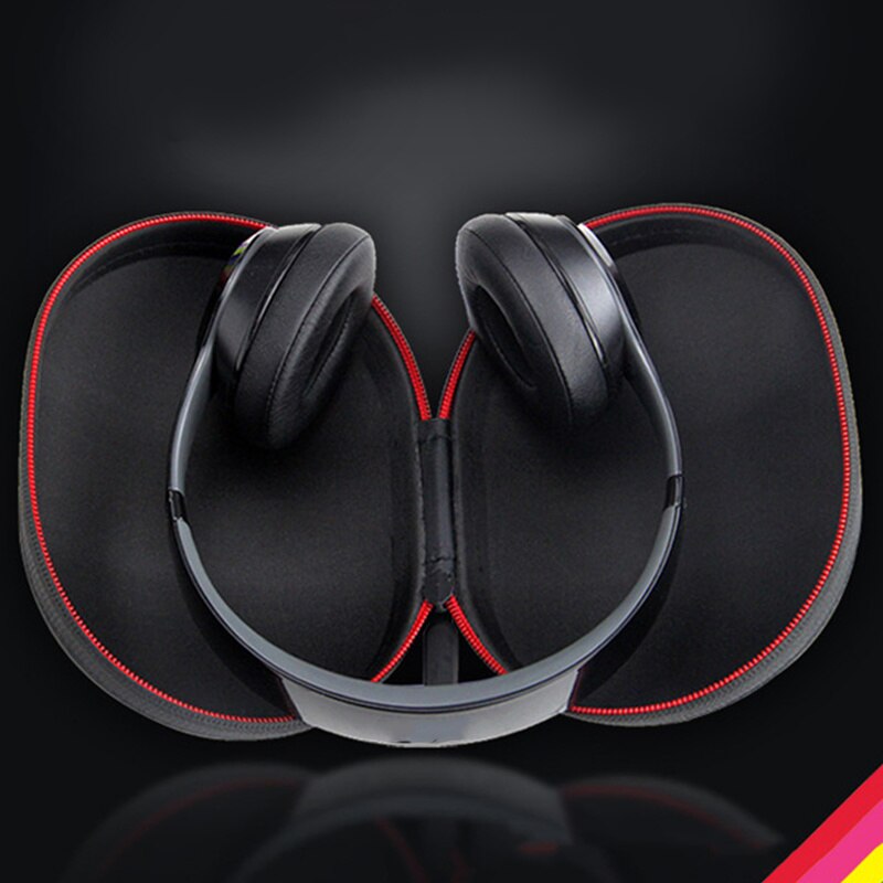 Bärbart hårt eva hörlursfodral för beats by dre studio 2.0/ pro/solo 2/ solo 3 trådlös hörlurslåda stötsäker vattentät väska