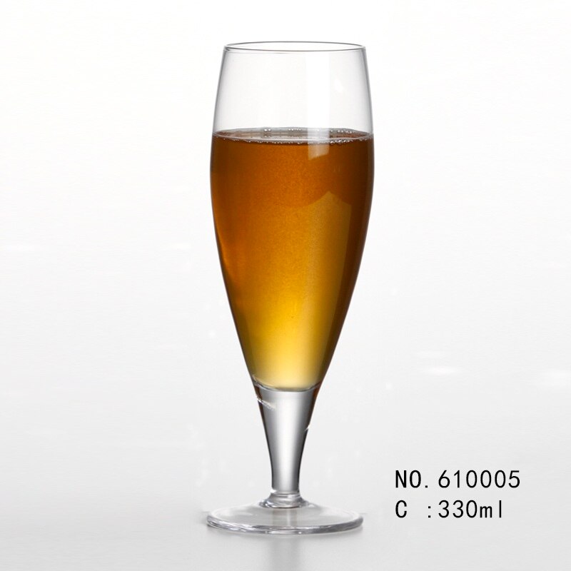 Blyfri krystal håndlavet blæst ølglas drikkejuicesæt  of 2 stk 61000x: 610015 2 stk 330ml