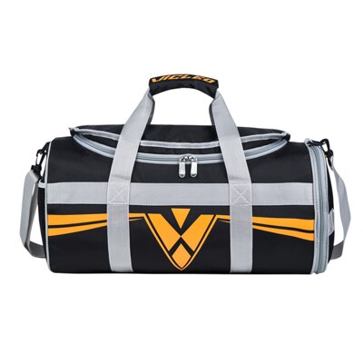 Vicleo gym taske mænds sports træningstaske skulder bagage trommetaske til mænd kvinder stor kapacitet rejsetaske rygsæk 16 z 21000: Sort