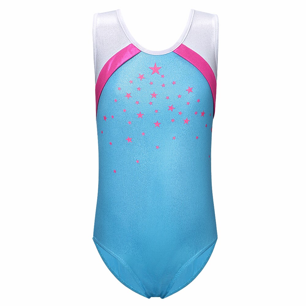 BAOHULU Mouwloze Gymnastiek Turnpakje Cartoon Meisjes Turnpakje Sparkly Ballet Gymnastiek Kostuum Kids Turnpakje Tank