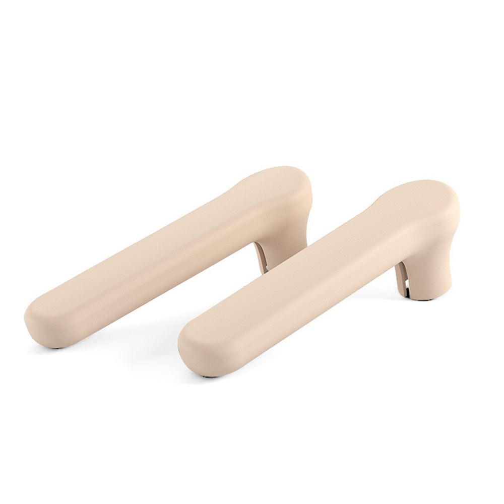 Couverture de poignée de porte Anti-collision, 2 pièces, manchon de poignée en Silicone statique, protecteur mural de sécurité pour bébé, protection pour chambre à coucher et salon: Beige
