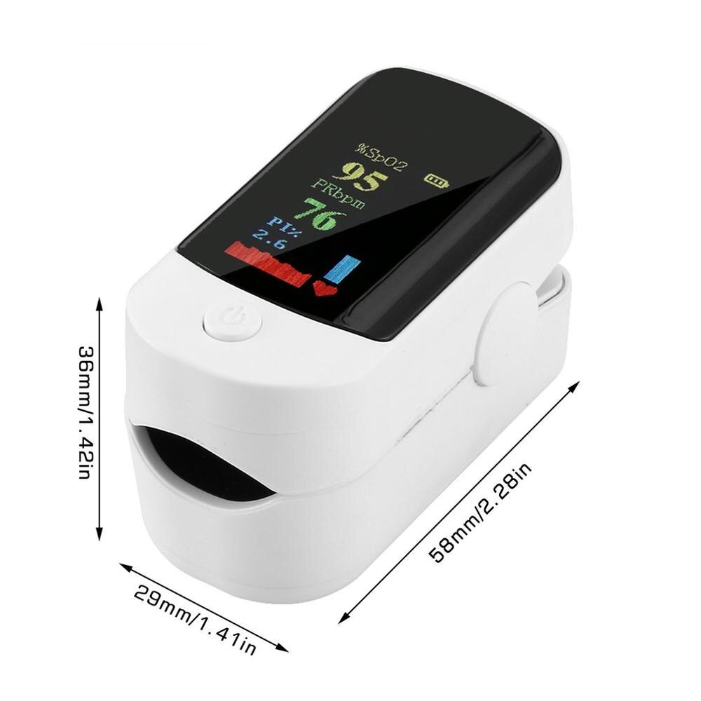 Draagbare Vinger Pulsoximeter Blood Zuurstofverzadiging Meter Vingertop Pulsoximeter SPO2 Monitor Oximetro Dedo Oximeter