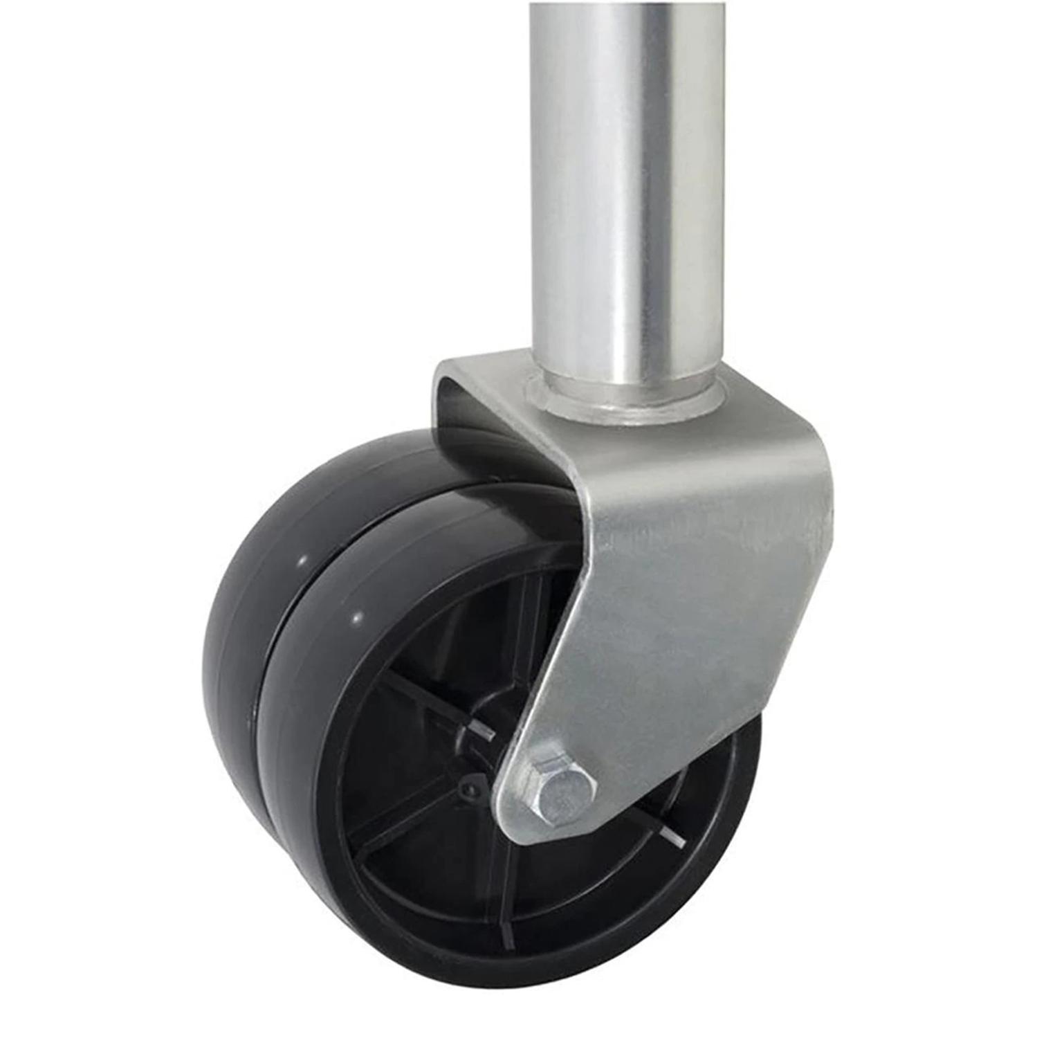 jockey wheel, trailer jockey wheel, trailer jack, double wheel jockey wheel, 1500lbs, trailer parts dual wheels