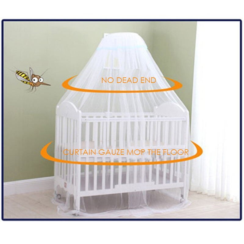 Baby Mosquito Net Bed Curtain Hanging Mosquito Nets Bed Tents for Children Round Lace Canopy Room Decor