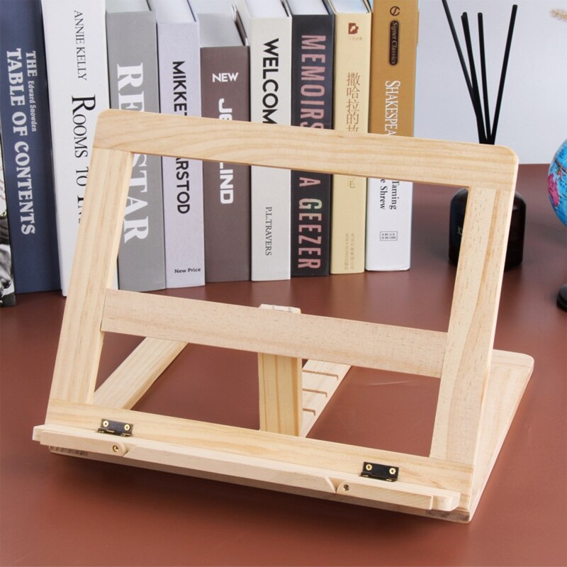 Serre-livres pliables en bois, Support de livre de cuisine, Support de lecture, tablette PC