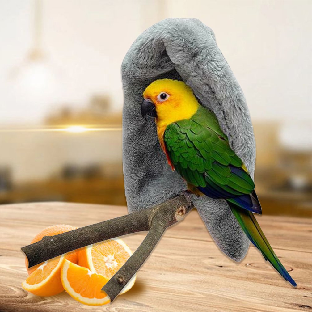 Mantas de lana para pájaros, cómoda, esquina, jaula para loros, choza, Nido de Pájaro cálido, casa, cama, hamaca colgante, juguete