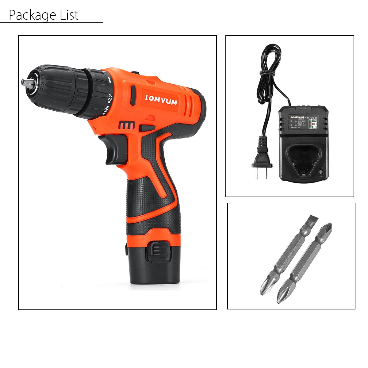 12V Waterproof Rechargeable ScrewDriver Electric Drill Cordless Lithium Multifunctional Brushless Hammer Stall Torque Driver
