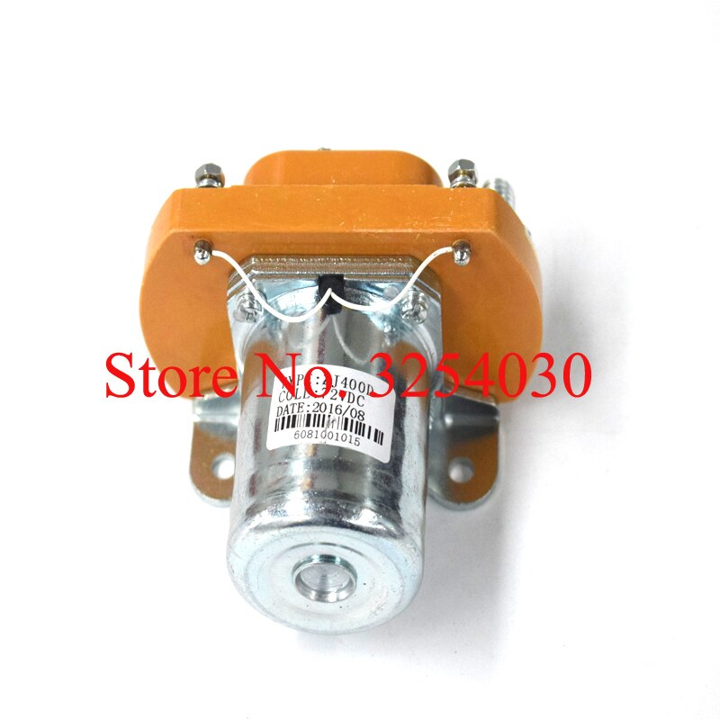 Ingewikkelde Chinese Oranje 72 V 400A Dc-relais ZJ400D voor Elektrische Touringcar of Sightseeing Auto Elektrische Pallet Vrachtwagens