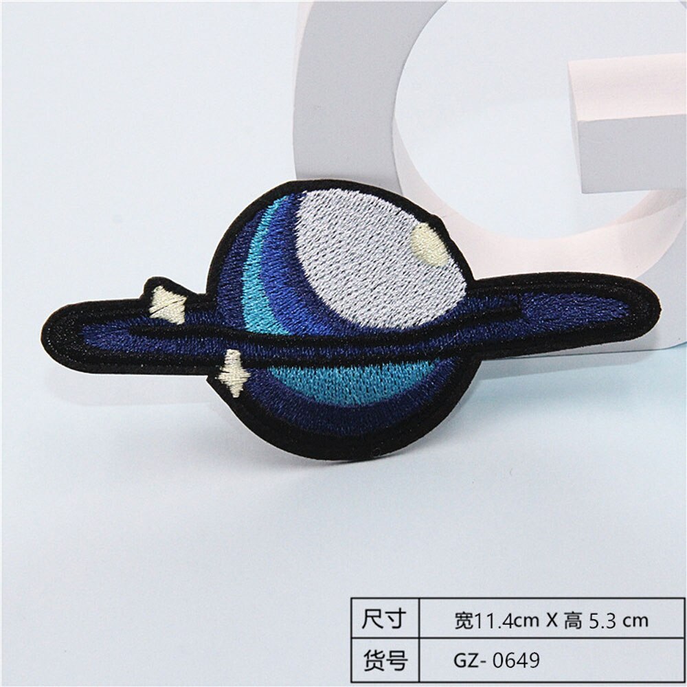 Fabric Embroidered Celestial Body Patch Clothes Stickers Bag Sew Iron On Applique DIY Apparel Sewing Clothing Accessories BU190