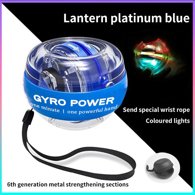Bola de pulso led trainer gyroscope strengener gyro power ball braço exercitador powerball exercício máquina fitness pulso suprimentos: Laranja