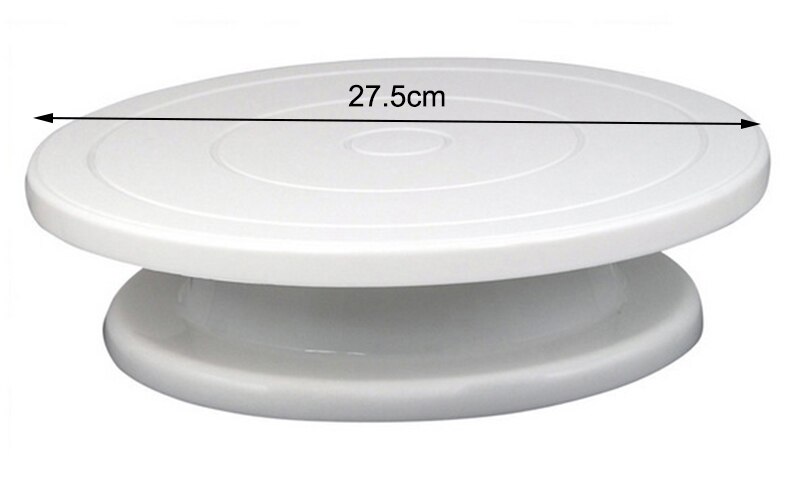 Stainless Steel Smoother Cake Scraper Spatula scraper Cutter Flour Pastry Scraper Cake Blade Baking Decoration Kitchen Tools: Cake turntable