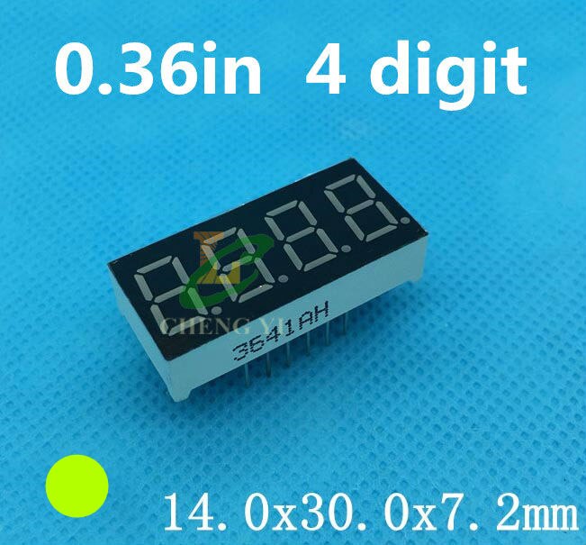 0.36 Inch Led Display Common Anode 4 Bit Digital Tube 0.36 "0.36in Rood 7 Segment Display