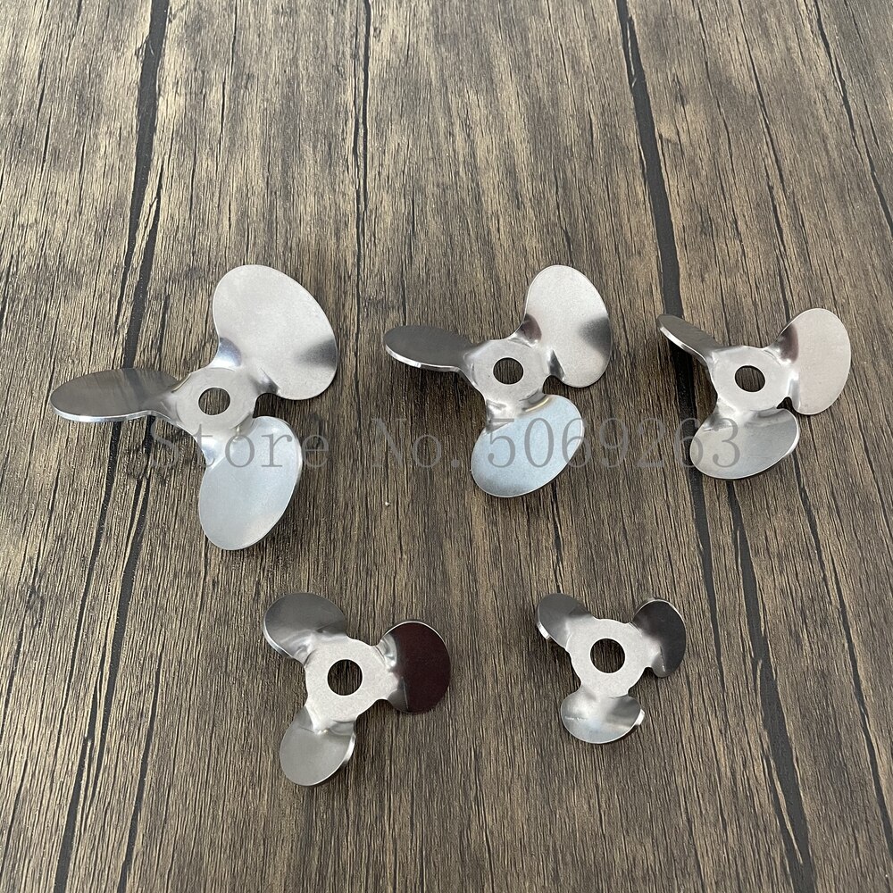 Voor Lab Mixer Apparatuur 1Pcs 304 Roestvrij Staal Roterende DIA4cm Om 12Cm Drie Blade Propeller, push Up De Materiaal Propeller