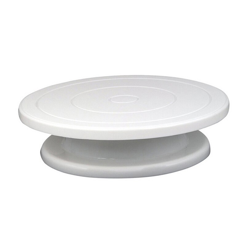 Prato giratório para bolo, plástico, antiderrapante, redondo, ferramenta para decoração de bolos, placa de mesa rotativa, 1 peça: Default Title