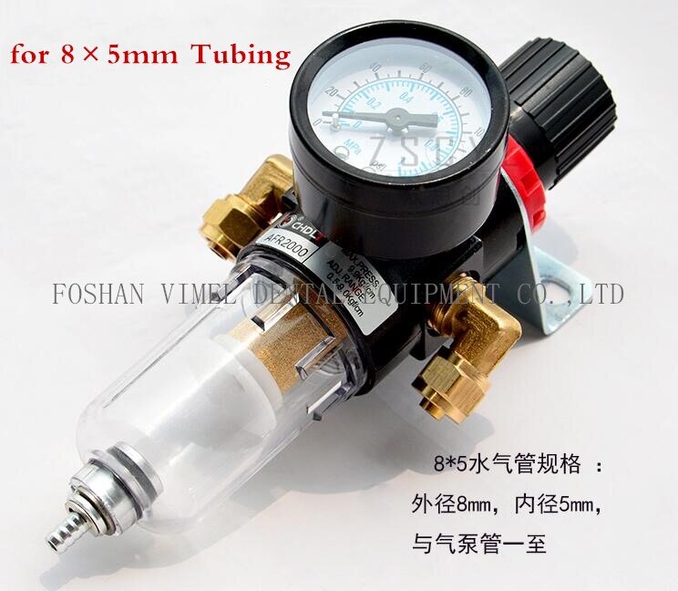 dental air compressor reduce valve Air Filter Regulator Pressure reducing valve dental chair unit valve: Red