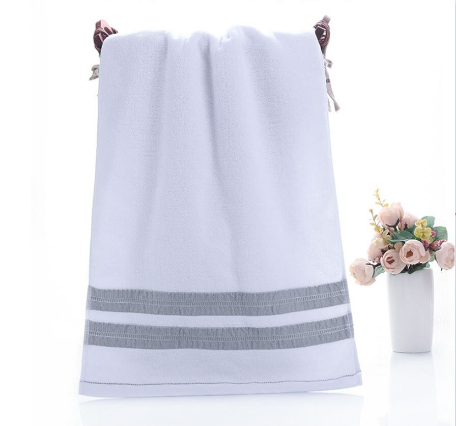 Brand Pure 100% Cotton Home Soft Absorbent Comfort Hand Face Sheet Bath Towels Comfort Striped Towels