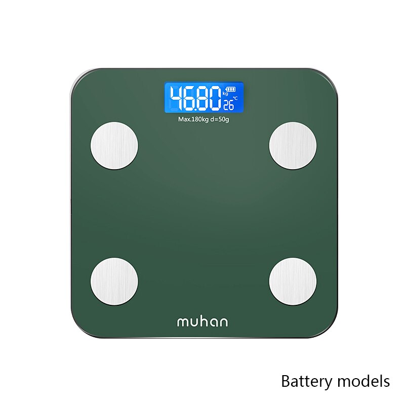 Electronic Weight Scale Bathroom scalesPrecision Weight Scale Weighing tool Weight Scale Household Body Scale весы напольные: A-green