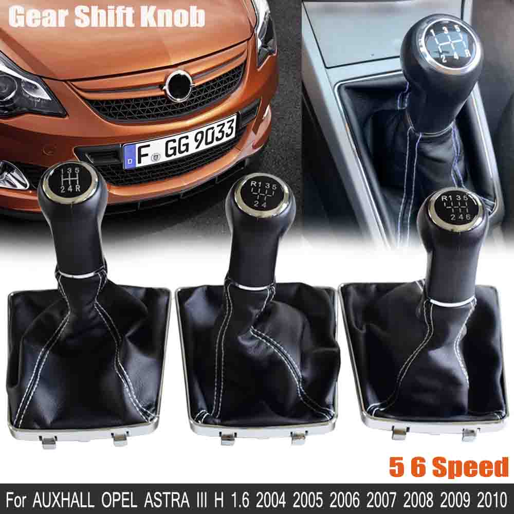 For OPEL ASTRA III H 1.6 VAUXHALL 2004 2005 2006 2007 Car Styling Gear Shift Knob Lever Gaiter Boot Cover Case