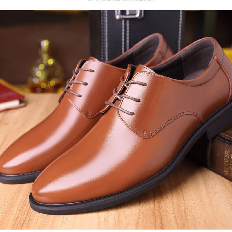 Zapatos de vestir de charol para hombre, zapatos – Grandado