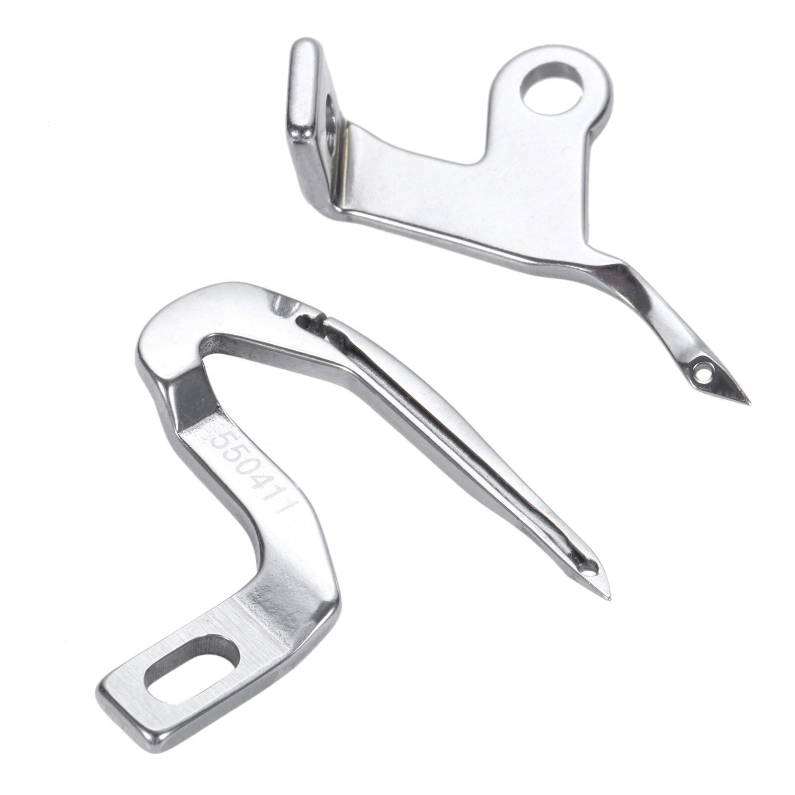 Hicello Sewing Machine Looper Upper&amp;Lower Curved Needle Bending Part 550568/550411 fit for Singer/Consew/Pfaff/Hobbylock Sergers