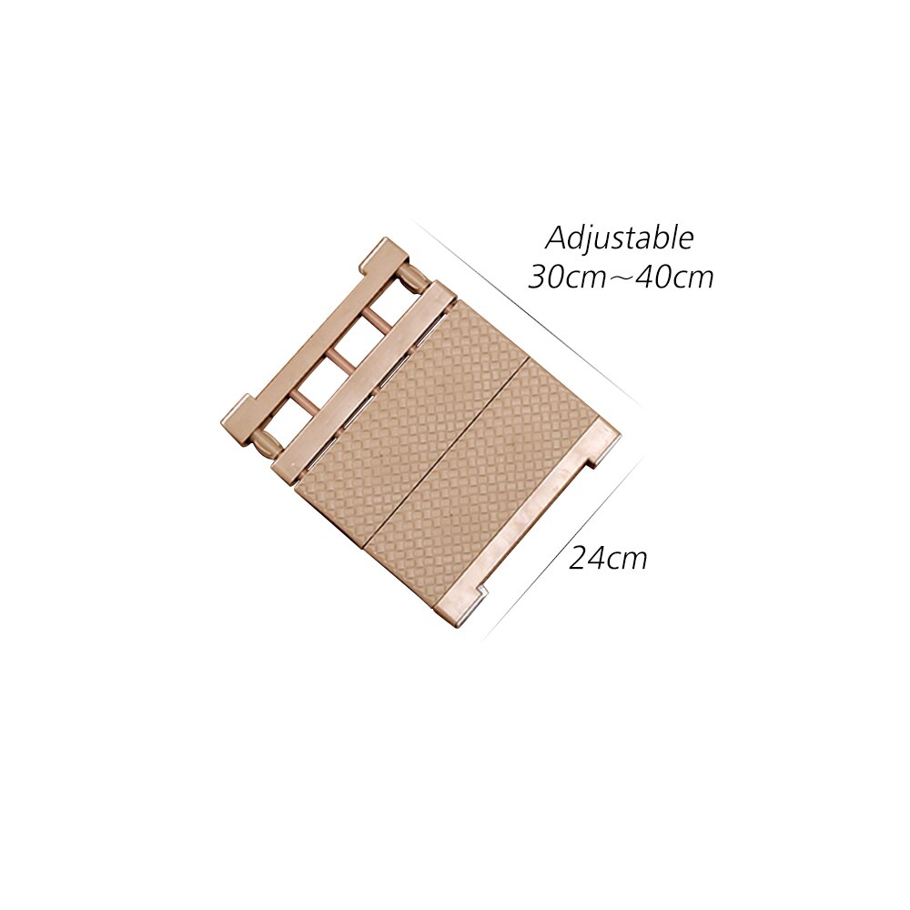 Justerbar plassbesparende oppbevaringshylle veggmontert kjøkkenstativ garderobeskapholdere gjør-det-selv-garderobe etc. oppbevaringsholdere stativer: Kaffe 38 x 55 x 24cm