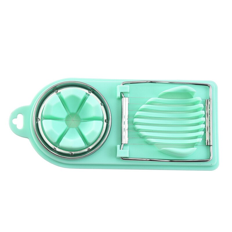 1PC Edelstahl Ei Cutter Ei Aufschnittmaschinen Multifunktionale Obst Gemüse Schneiden Küche Zubehör Schneiden Kochen Werkzeuge: Lila