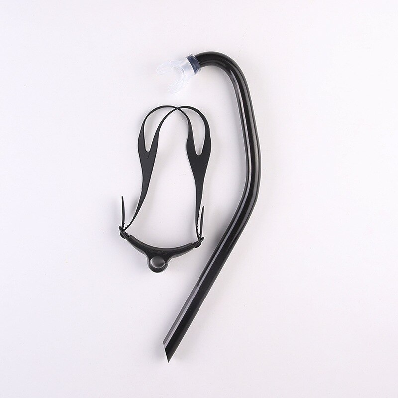 Unisex vuxna barn simmar snorkel torr luft scuba simning andningsrör för att lära sig simträning: Svart