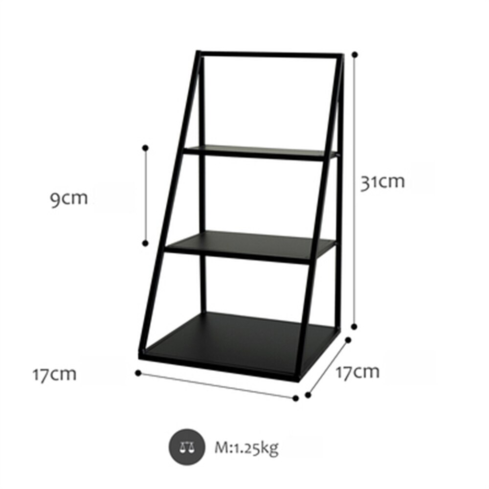 Luxury Storage Racks Geometry Tray Kitchen Bathroom Decorations Storage Tools Accessories 3 Tiers Iron Frame Perfume Holders: C