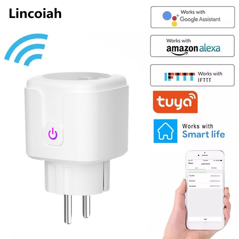 WiFi Smart Plug EU US UK Adaptor Wireless Remote Voice Control Power Energy Monitor Outlet Timer Socket for Alexa Google Home
