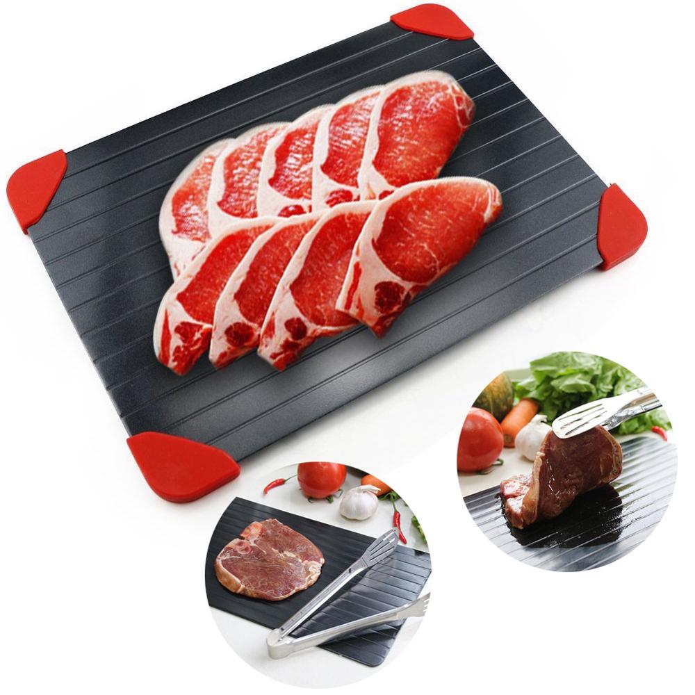 2 In 1 Safety Fast Defrosting Meat Tray chopping Board Rapid Thawing Tray Quick Thawing Plate Frozen Food Meat Kitchen Gadgets